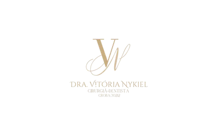 Logotipo Drª Vitória Nykiel, Cirurgiã-Dentista